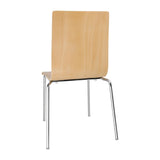 Bolero Square Back Sidechair (Natural Finish) (Pack 4) GR342 JD Catering Equipment Solutions Ltd