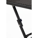 Bolero Square PE Wicker Folding Table Black 600mm (Single) JD Catering Equipment Solutions Ltd