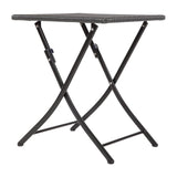 Bolero Square PE Wicker Folding Table Black 600mm (Single) JD Catering Equipment Solutions Ltd