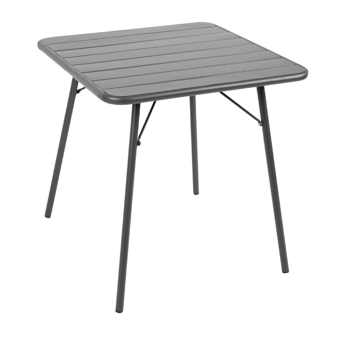 Bolero Square Slatted Steel Table 700mm JD Catering Equipment Solutions Ltd