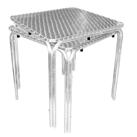 Bolero Square Stacking Table Stainless Steel 700mm JD Catering Equipment Solutions Ltd