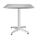 Bolero Square Stainless Steel Bistro Table 700mm (Single) JD Catering Equipment Solutions Ltd