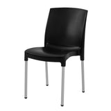 Bolero Stacking Bistro Side Chairs Black (Pack of 4) JD Catering Equipment Solutions Ltd