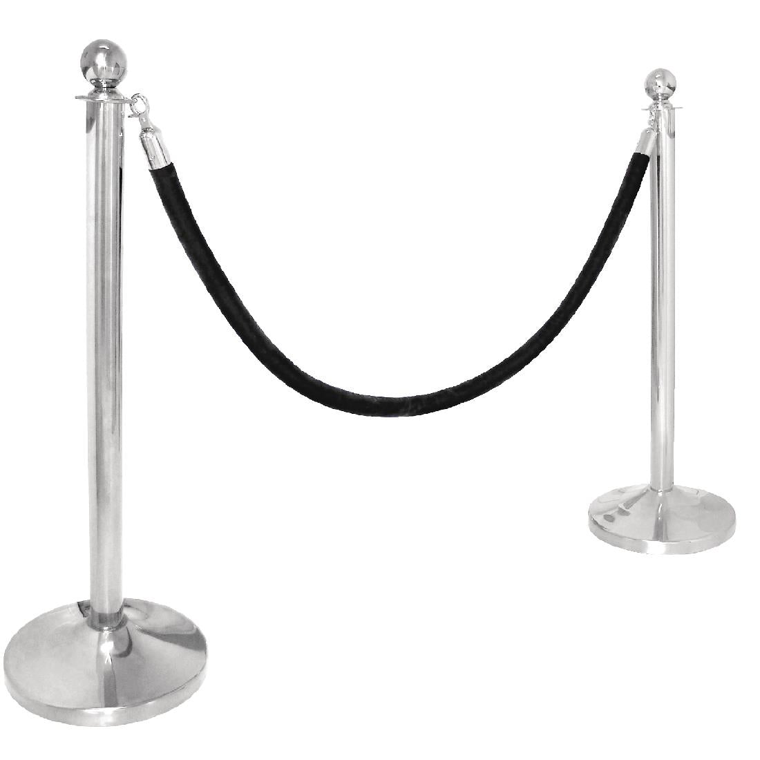 Bolero Stainless Steel Ball Top Barrier Post JD Catering Equipment Solutions Ltd