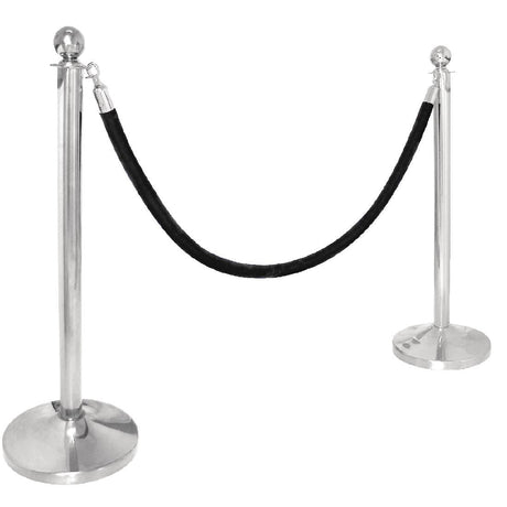 Bolero Stainless Steel Ball Top Barrier Post JD Catering Equipment Solutions Ltd