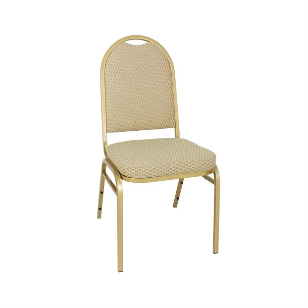 Bolero Steel Banquet Chairs with Neutral Cloth (Pack of 4) JD Catering Equipment Solutions Ltd