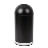 Bolero Steel Open Lid Bullet Bin Black 40Ltr JD Catering Equipment Solutions Ltd