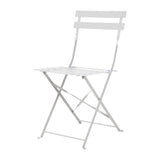 Bolero Steel Pavement StyleFolding Chairs Grey (Pack of 2) JD Catering Equipment Solutions Ltd