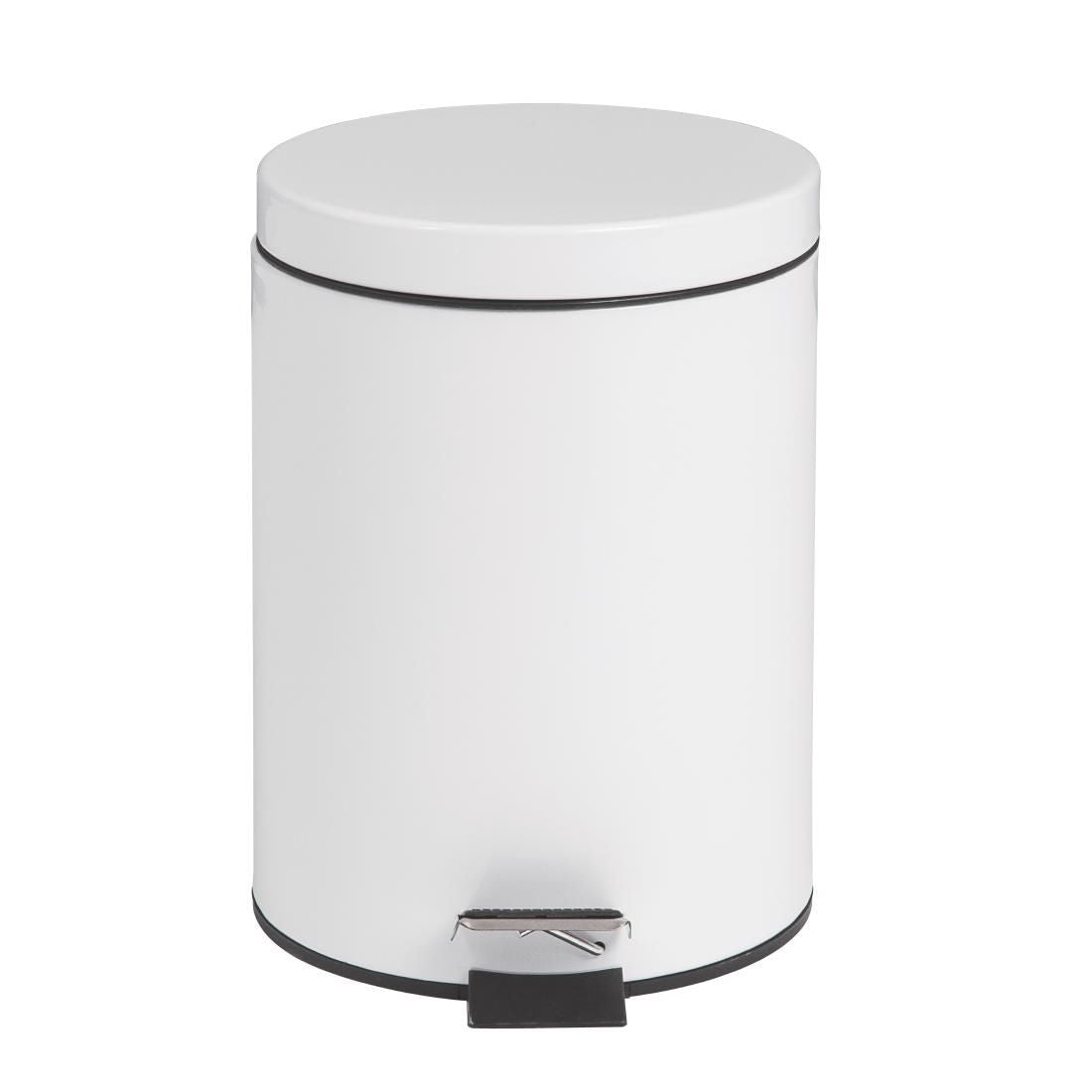 Bolero White Pedal Bin JD Catering Equipment Solutions Ltd