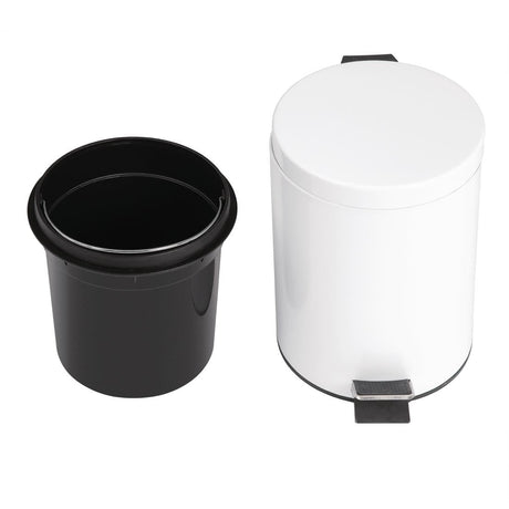 Bolero White Pedal Bin JD Catering Equipment Solutions Ltd