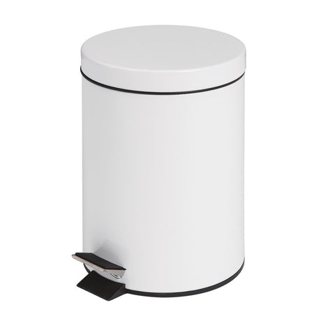 Bolero White Pedal Bin JD Catering Equipment Solutions Ltd