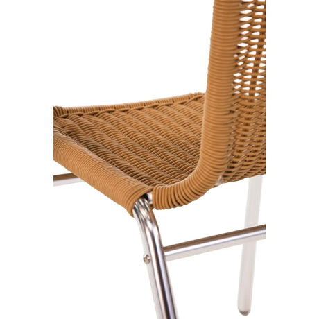 Bolero Wicker Chair with Aluminium Frame (Pack 4) JD Catering Equipment Solutions Ltd