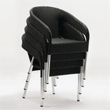 Bolero Wicker Wraparound Bistro Chair (Pack 4) JD Catering Equipment Solutions Ltd