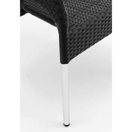 Bolero Wicker Wraparound Bistro Chair (Pack 4) JD Catering Equipment Solutions Ltd