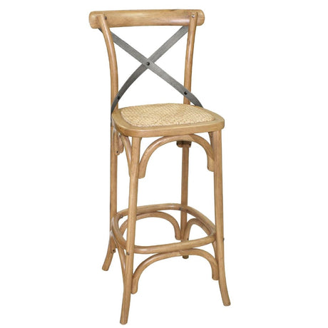 Bolero Wooden Barstool with Backrest JD Catering Equipment Solutions Ltd