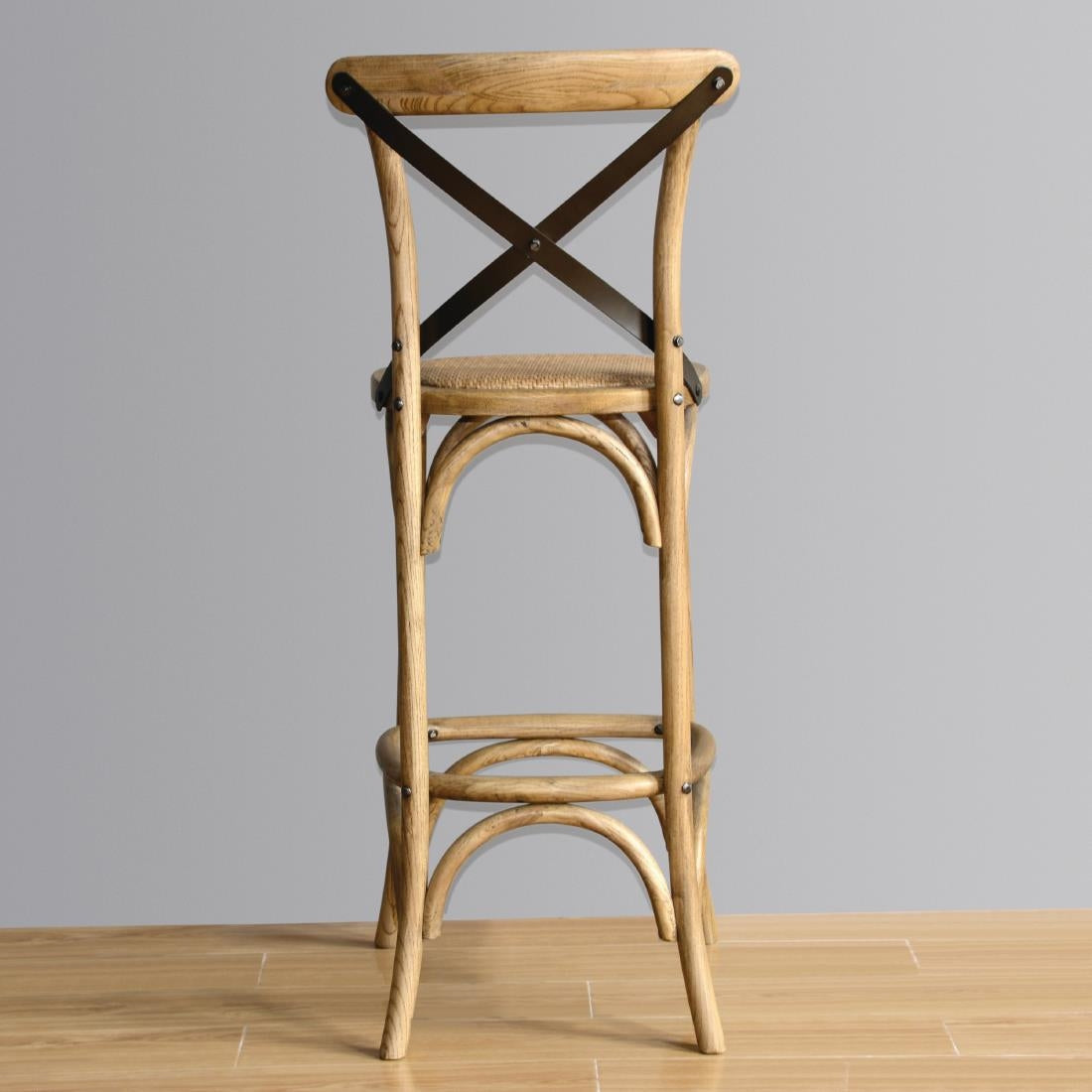 Bolero Wooden Barstool with Backrest JD Catering Equipment Solutions Ltd