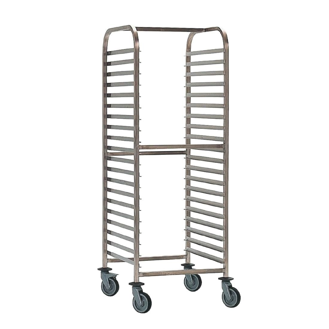 Bourgeat Double Gastronorm Racking Trolley 15 Shelves JD Catering Equipment Solutions Ltd