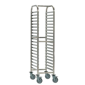 P073 Bourgeat Full Gastronorm Racking Trolley 20 Shelf - JD Catering Equipment Solutions Ltd