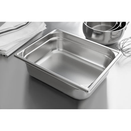 Bourgeat Stainless Steel 1/2 Gastronorm Pan 100mm JD Catering Equipment Solutions Ltd