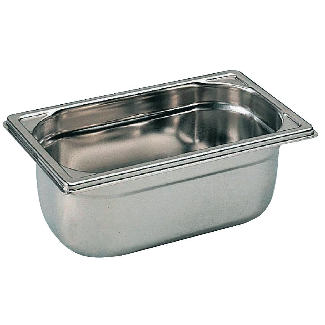 Bourgeat Stainless Steel 1/4 Gastronorm Pan 100mm JD Catering Equipment Solutions Ltd