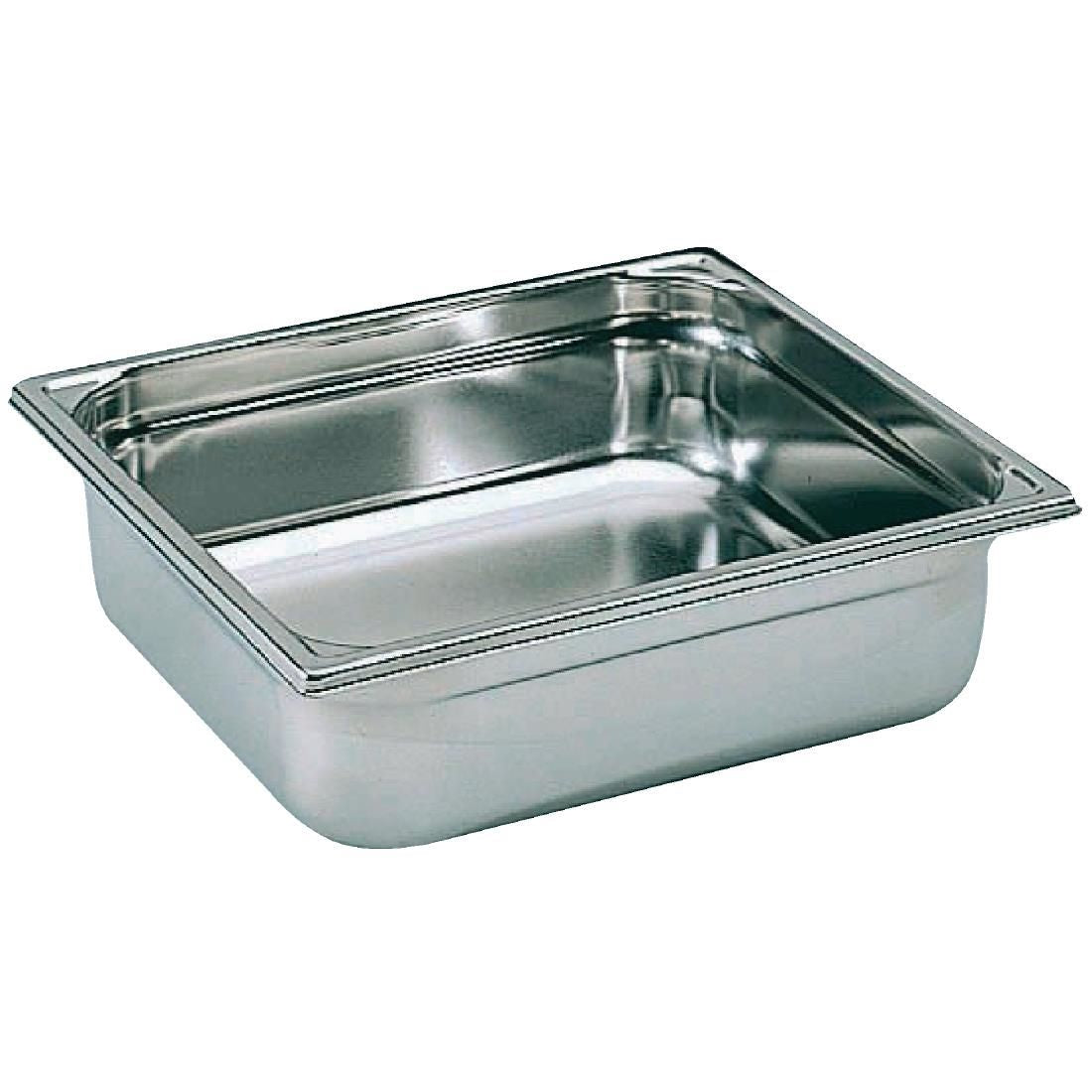 Bourgeat Stainless Steel 2/3 Gastronorm Pan 65mm JD Catering Equipment Solutions Ltd