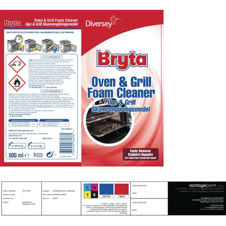 Bryta Foam Grill and Oven Cleaner Ready To Use 500ml JD Catering Equipment Solutions Ltd