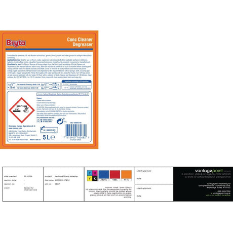 Bryta Kitchen Cleaner and Degreaser Concentrate 5Ltr (2 Pack) JD Catering Equipment Solutions Ltd