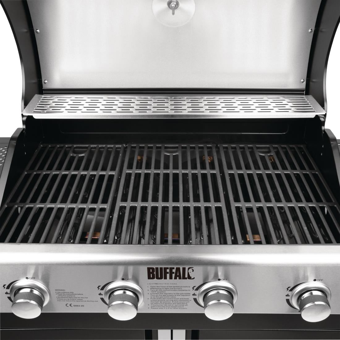 Buffalo 4 Burner Gas Barbecue with Hob CF732 JD Catering Equipment Solutions Ltd