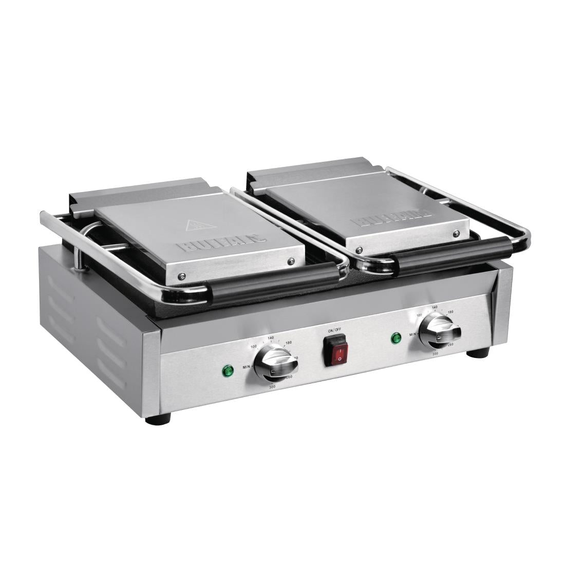 Buffalo Bistro Double Ribbed Contact Grill JD Catering Equipment Solutions Ltd