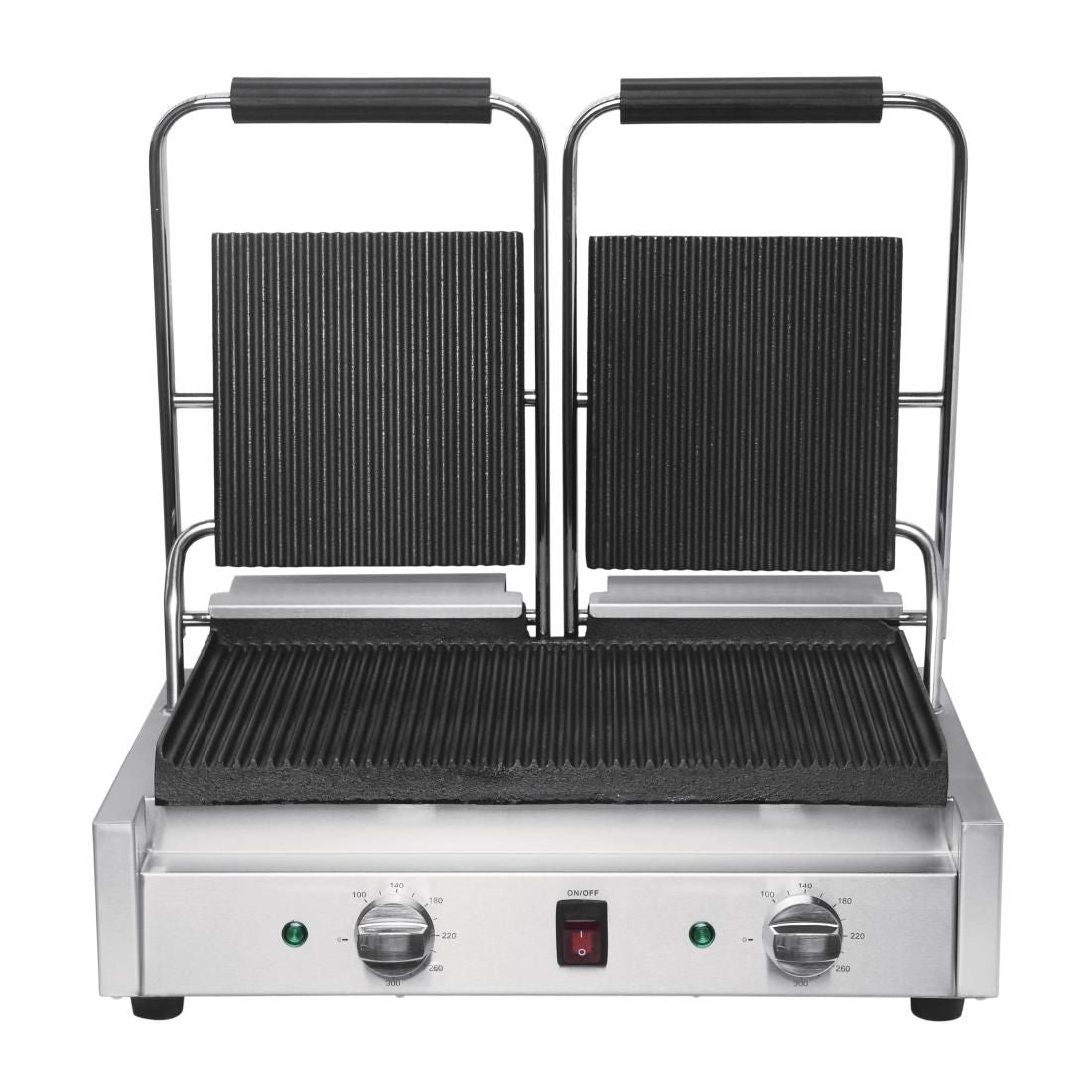Buffalo Bistro Double Ribbed Contact Grill JD Catering Equipment Solutions Ltd