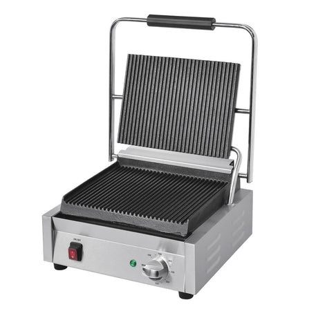 Buffalo Bistro Large Ribbed Contact Grill JD Catering Equipment Solutions Ltd