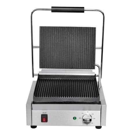 Buffalo Bistro Large Ribbed Contact Grill JD Catering Equipment Solutions Ltd