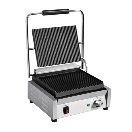 Buffalo Bistro Large Ribbed Contact Grill JD Catering Equipment Solutions Ltd