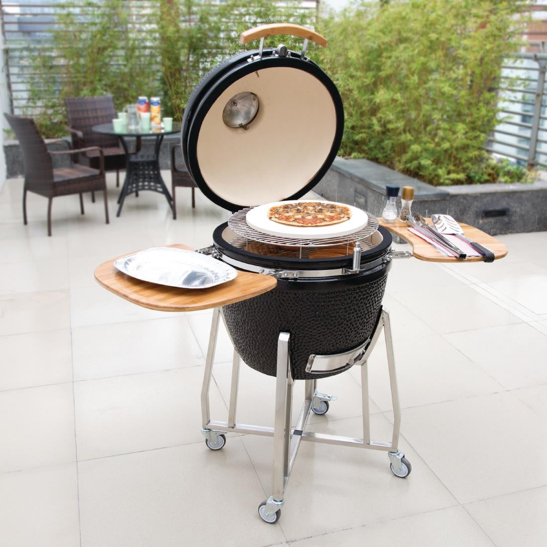 Buffalo Ceramic Kamado BBQ Grill XL 22in DR826 JD Catering Equipment Solutions Ltd