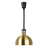 DY462 Buffalo Retractable Dome Heat Shade Pale Gold Finish - JD Catering Equipment Solutions Ltd
