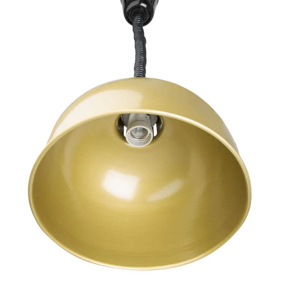 DY462 Buffalo Retractable Dome Heat Shade Pale Gold Finish - JD Catering Equipment Solutions Ltd