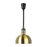 DY462 Buffalo Retractable Dome Heat Shade Pale Gold Finish - JD Catering Equipment Solutions Ltd