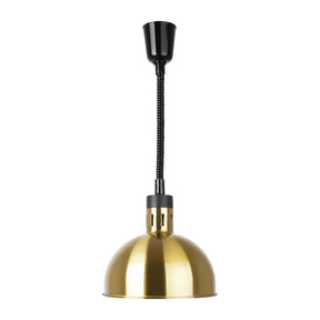 DY462 Buffalo Retractable Dome Heat Shade Pale Gold Finish - JD Catering Equipment Solutions Ltd