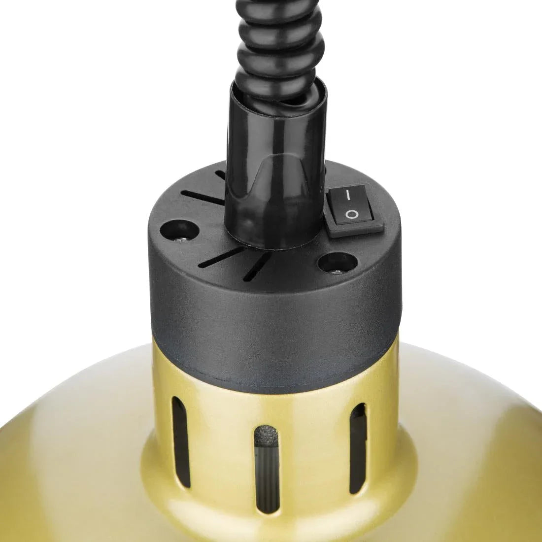 DY462 Buffalo Retractable Dome Heat Shade Pale Gold Finish - JD Catering Equipment Solutions Ltd