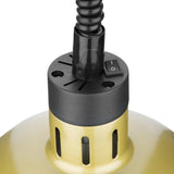 DY462 Buffalo Retractable Dome Heat Shade Pale Gold Finish - JD Catering Equipment Solutions Ltd