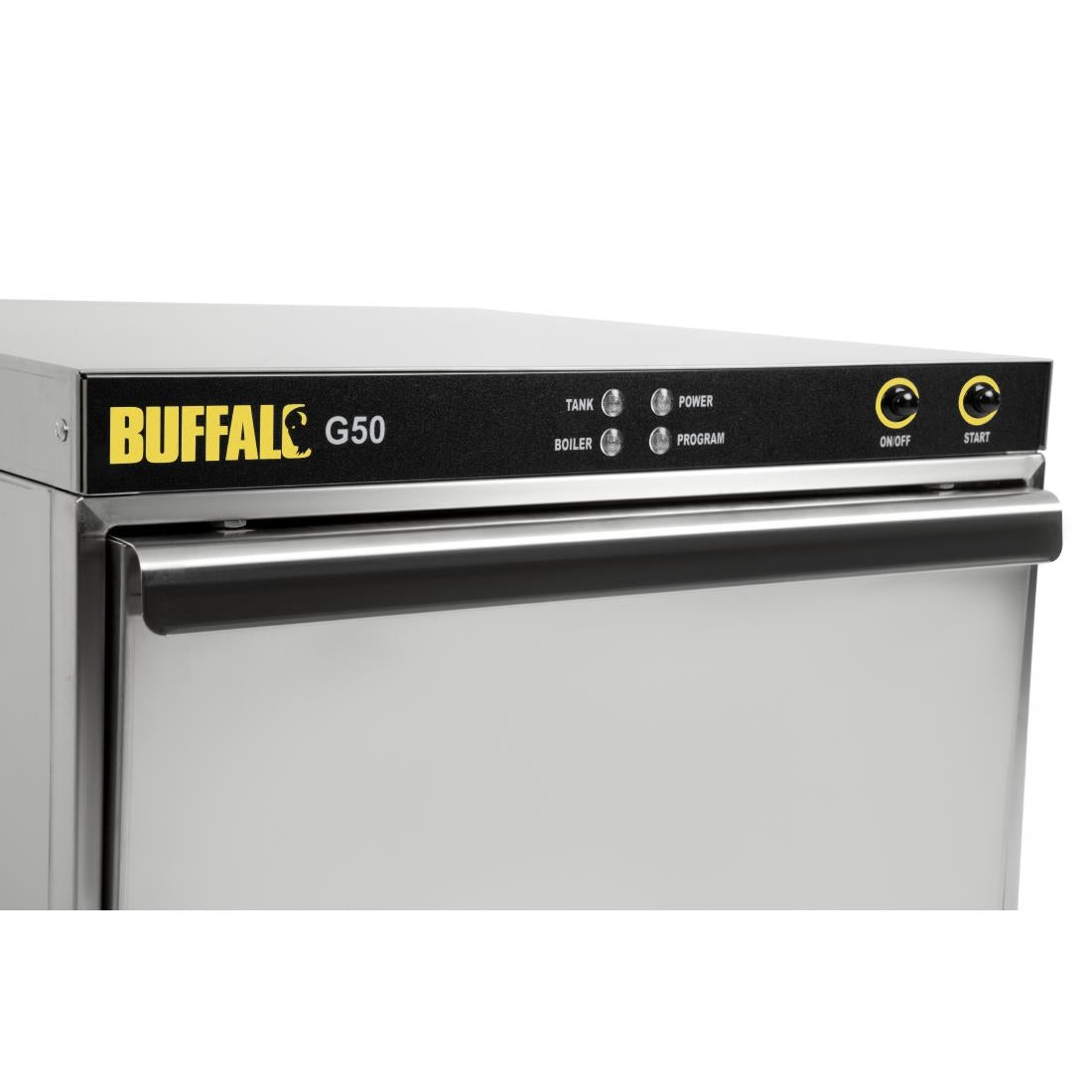 Buffalo Undercounter Glasswasher with Drain Pump 500x500mm Baskets DW468 JD Catering Equipment Solutions Ltd