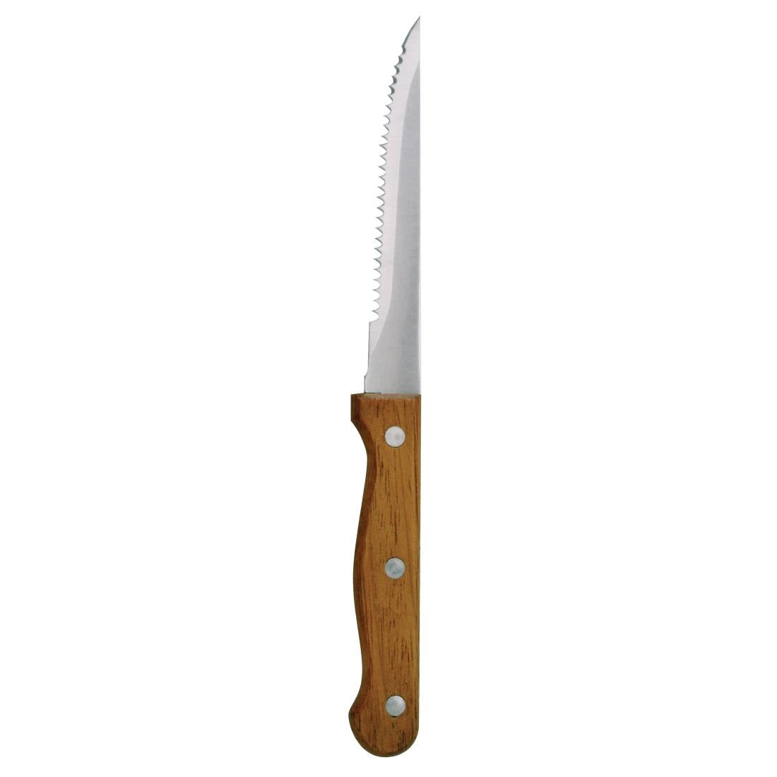 C136 Olympia Steak Knives Wooden Handle (Pack of 12) JD Catering Equipment Solutions Ltd