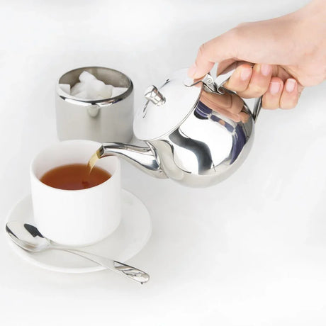 C458 Olympia Arabian Stainless Steel Teapot 400ml - JD Catering Equipment Solutions Ltd