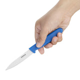 C544 Hygiplas Paring Knife Blue 7.5cm JD Catering Equipment Solutions Ltd