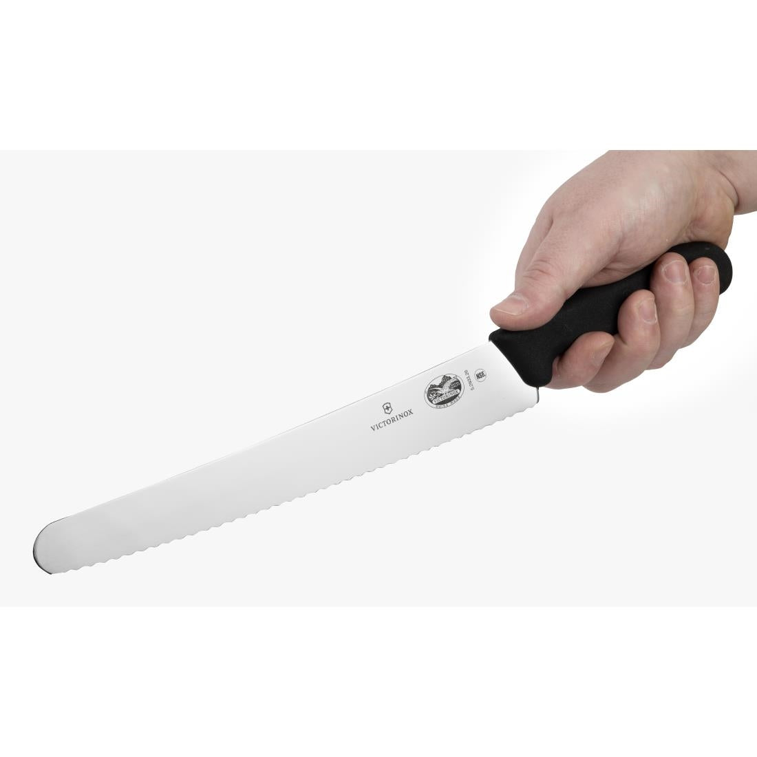 C663 Victorinox Fibrox Serrated Pastry Knife 25.5cm JD Catering Equipment Solutions Ltd