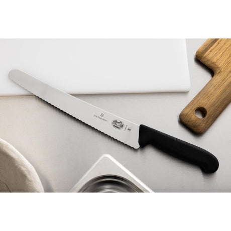 C663 Victorinox Fibrox Serrated Pastry Knife 25.5cm JD Catering Equipment Solutions Ltd