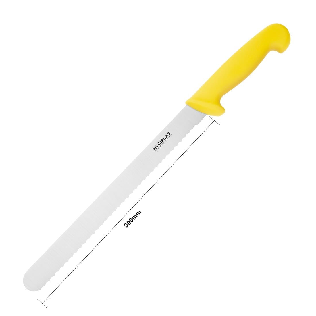 C811 Hygiplas Serrated Slicer Yellow 30.5cm JD Catering Equipment Solutions Ltd