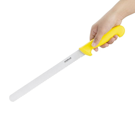 C811 Hygiplas Serrated Slicer Yellow 30.5cm JD Catering Equipment Solutions Ltd