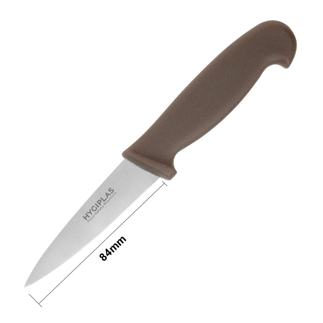 C840 Hygiplas Paring Knife Brown 9cm JD Catering Equipment Solutions Ltd