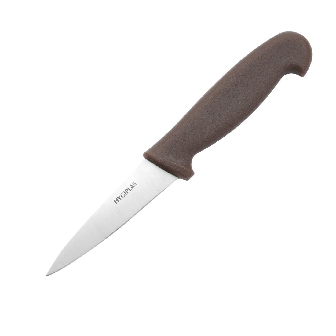 C840 Hygiplas Paring Knife Brown 9cm JD Catering Equipment Solutions Ltd